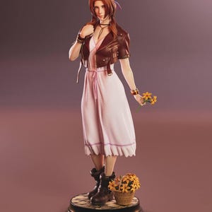 Mystic Flower Girl – 30cm Fantasy Resin Figure | Painted / Unpainted | Gentle Pose |