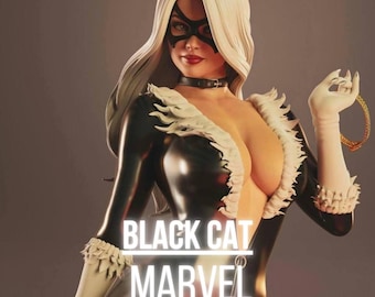 Black Lady V3 | Maximum Detailed 3d 12k Resin Printed Figure