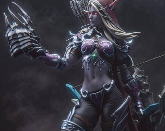 Dark Ranger-koningin | Maximaal gedetailleerde 3D-afbeelding van 12k hars: