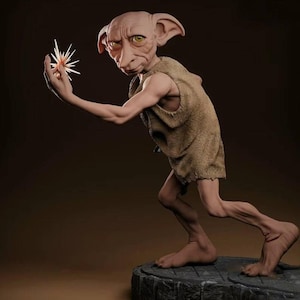 Free Elf Figure – 30cm Resin Statue | Painted / Unpainted | Inspired by Dobby | Hogwart Patreon