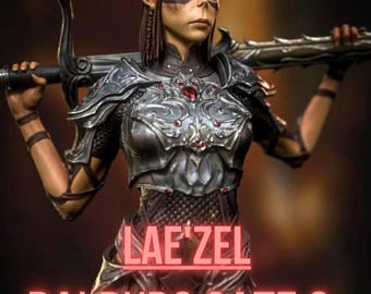 Laezil statue | Maximum Detailed 3d 12k Resin Printed Figure