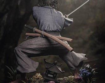 Musashi Miyamoto Anime | Maximum Detailed 3d 12k Resin Printed