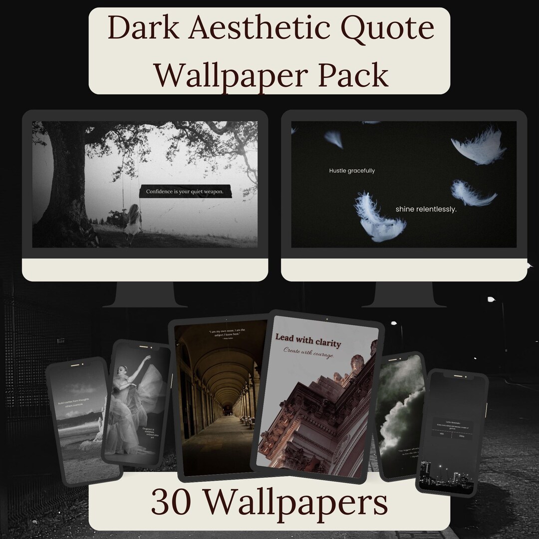 Dark Academia Quote Wallpaper Pack 30 day Digital Backgrounds Etsy dark-academia-quote-wallpaper-pack-30-day-digital-backgrounds-etsy