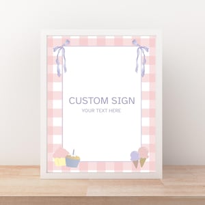 Sweet One First Birthday Editable Table Sign, She&#39;s a Sweet One First Birthday Table Sign, First Birthday Digital Download Table Sign