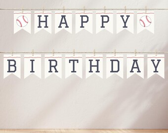 Rookie Year First Birthday Banner Plus Free Birthday Party Planner, Baseball First Birthday Party Banner