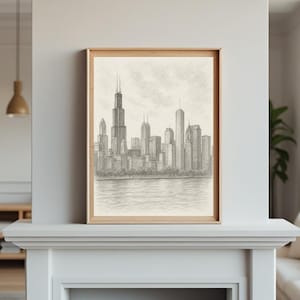 Chicago skyline 18x24