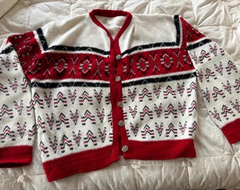 Vintage Nordic Sweater-Wool