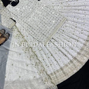 Pastel Organza Lehenga Choli | Embroidered Lengha with Dupatta | Indian Party Wear OutfitTussar Silk