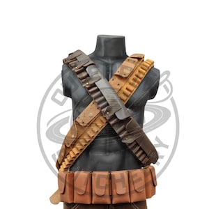 Inspired Tusken Leather Bandolier/Ammo Belt Set