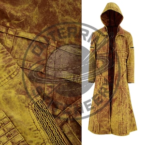 Fallout Wasteland Long Hooded Coat /Post/Apocalyptic/ Canvas Handmade Utility Coat Post-Apocalyptic
