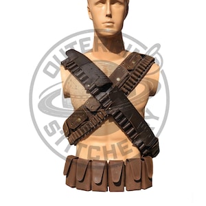 Inspired Tusken Leather Bandolier/Ammo Belt Set