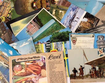 Set of unused out-of-country postcards