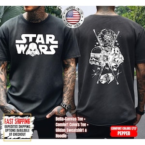 Disney Star Wars Shirt, Mandalorian Sweatshirt, Darth Vader Comfort Colors Shirt, Chewbacca Shirt, Star Jedi Shirt, Luke Skywalker Tee image 1
