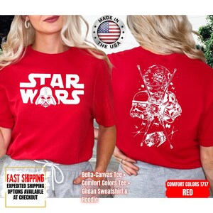 Disney Star Wars Shirt, Mandalorian Sweatshirt, Darth Vader Comfort Colors Shirt, Chewbacca Shirt, Star Jedi Shirt, Luke Skywalker Tee image 11