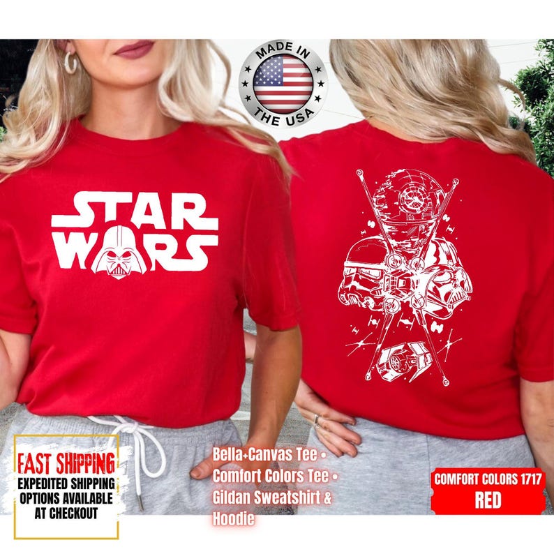 Disney Star Wars Shirt, Mandalorian Sweatshirt, Darth Vader Comfort Colors Shirt, Chewbacca Shirt, Star Jedi Shirt, Luke Skywalker Tee image 11