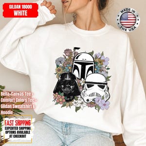 Camiseta Disney Star Wars, sudadera Mandalorian, camiseta de colores cómodos de Darth Vader, camiseta de Chewbacca, camiseta Star Jedi, camiseta de Luke Skywalker imagen 12