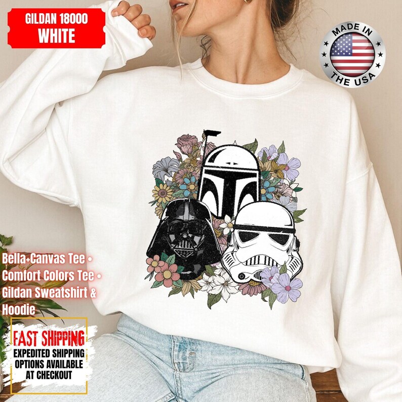 Camiseta Disney Star Wars, sudadera Mandalorian, camiseta de colores cómodos de Darth Vader, camiseta de Chewbacca, camiseta Star Jedi, camiseta de Luke Skywalker imagen 12