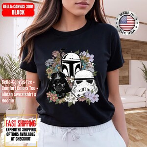 Camiseta Disney Star Wars, sudadera Mandalorian, camiseta de colores cómodos de Darth Vader, camiseta de Chewbacca, camiseta Star Jedi, camiseta de Luke Skywalker imagen 14