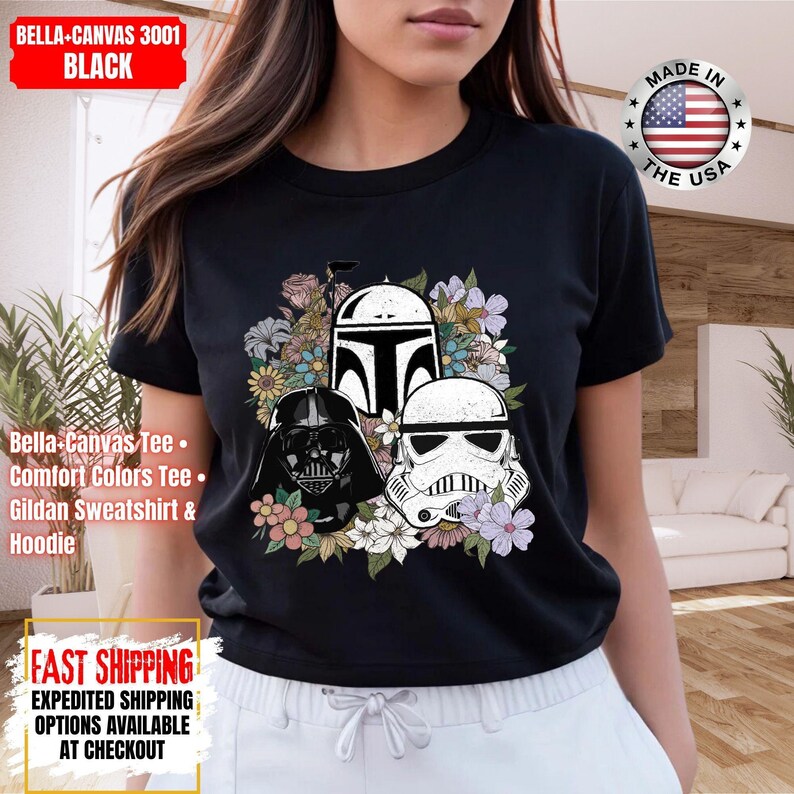 Camiseta Disney Star Wars, sudadera Mandalorian, camiseta de colores cómodos de Darth Vader, camiseta de Chewbacca, camiseta Star Jedi, camiseta de Luke Skywalker imagen 14