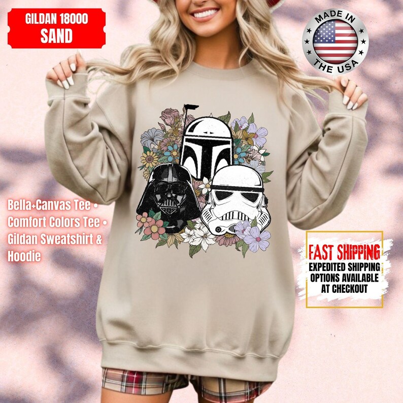 Camiseta Disney Star Wars, sudadera Mandalorian, camiseta de colores cómodos de Darth Vader, camiseta de Chewbacca, camiseta Star Jedi, camiseta de Luke Skywalker imagen 13