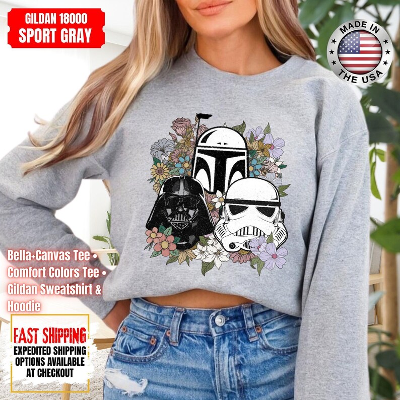 Camiseta Disney Star Wars, sudadera Mandalorian, camiseta de colores cómodos de Darth Vader, camiseta de Chewbacca, camiseta Star Jedi, camiseta de Luke Skywalker imagen 11