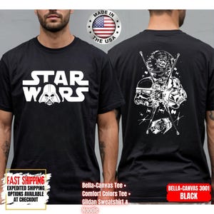 Disney Star Wars Shirt, Mandalorian Sweatshirt, Darth Vader Comfort Colors Shirt, Chewbacca Shirt, Star Jedi Shirt, Luke Skywalker Tee image 9
