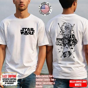 Disney Star Wars Shirt, Mandalorian Sweatshirt, Darth Vader Comfort Colors Shirt, Chewbacca Shirt, Star Jedi Shirt, Luke Skywalker Tee image 1