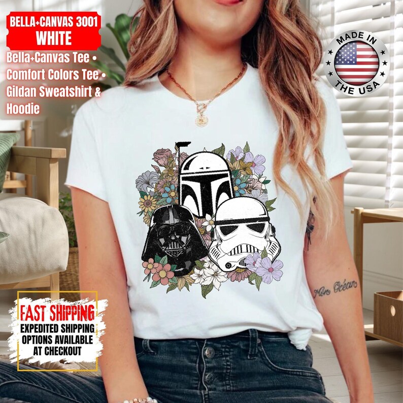 Camiseta Disney Star Wars, sudadera Mandalorian, camiseta de colores cómodos de Darth Vader, camiseta de Chewbacca, camiseta Star Jedi, camiseta de Luke Skywalker imagen 9