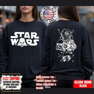 Disney Star Wars Shirt, Mandalorian Sweatshirt, Darth Vader Comfort Colors Shirt, Chewbacca Shirt, Star Jedi Shirt, Luke Skywalker Tee image 13