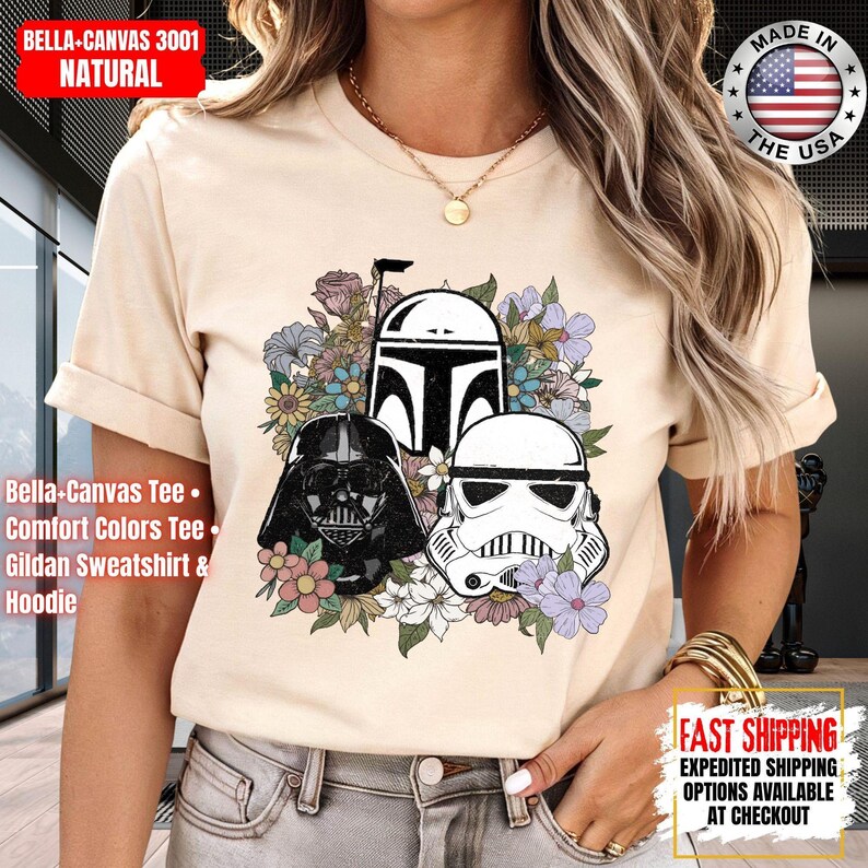 Camiseta Disney Star Wars, sudadera Mandalorian, camiseta de colores cómodos de Darth Vader, camiseta de Chewbacca, camiseta Star Jedi, camiseta de Luke Skywalker imagen 10
