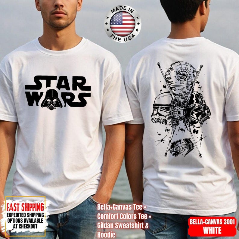 Disney Star Wars Shirt, Mandalorian Sweatshirt, Darth Vader Comfort Colors Shirt, Chewbacca Shirt, Star Jedi Shirt, Luke Skywalker Tee image 8