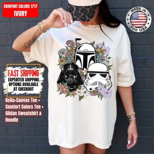 Camiseta Disney Star Wars, sudadera Mandalorian, camiseta de colores cómodos de Darth Vader, camiseta de Chewbacca, camiseta Star Jedi, camiseta de Luke Skywalker imagen 1