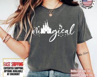 Disney Shirts, Magical Comfort Colors Shirt, Disney Magical T-shirt, Disney Vacation Shirt, Mickey Shirts, Minnie Sweatshirt