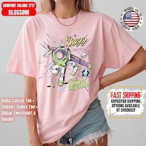 Retro Buzz Lightyear To Infinity And Beyond Shirt, Toy Story Pixar Disney Tee, Space Ranger Shirt, Disneyland Family Trip Matching image 7