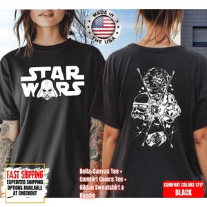 Disney Star Wars Shirt, Mandalorian Sweatshirt, Darth Vader Comfort Colors Shirt, Chewbacca Shirt, Star Jedi Shirt, Luke Skywalker Tee image 10