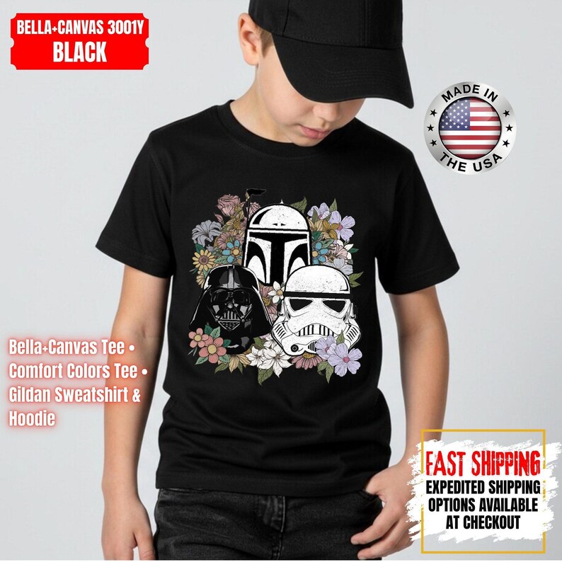 Camiseta Disney Star Wars, sudadera Mandalorian, camiseta de colores cómodos de Darth Vader, camiseta de Chewbacca, camiseta Star Jedi, camiseta de Luke Skywalker imagen 8