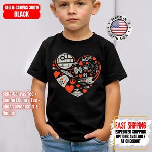 Disney Star Wars Heart Shirt, Mandalorian Sweatshirt, Darth Vader Comfort Colors Shirt, Chewbacca Shirt, Star Jedi Shirt, Luke Skywalker Tee image 9