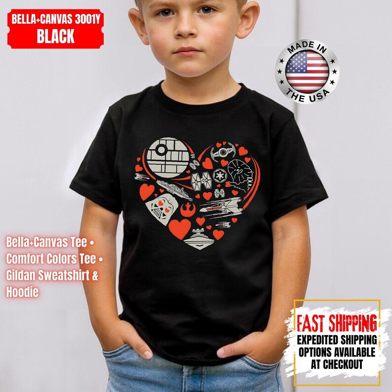Disney Star Wars Heart Shirt, Mandalorian Sweatshirt, Darth Vader Comfort Colors Shirt, Chewbacca Shirt, Star Jedi Shirt, Luke Skywalker Tee image 9