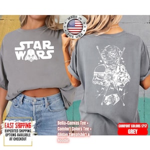 Disney Star Wars Shirt, Mandalorian Sweatshirt, Darth Vader Comfort Colors Shirt, Chewbacca Shirt, Star Jedi Shirt, Luke Skywalker Tee image 12