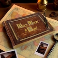 Once Upon A Time Leather Scrapbook, Vintage Adventure Memory Book product logo
