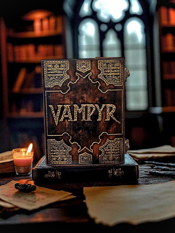 Vampyr Slayer's Leather Grimoire | Buffy Inspired Book of Shadows