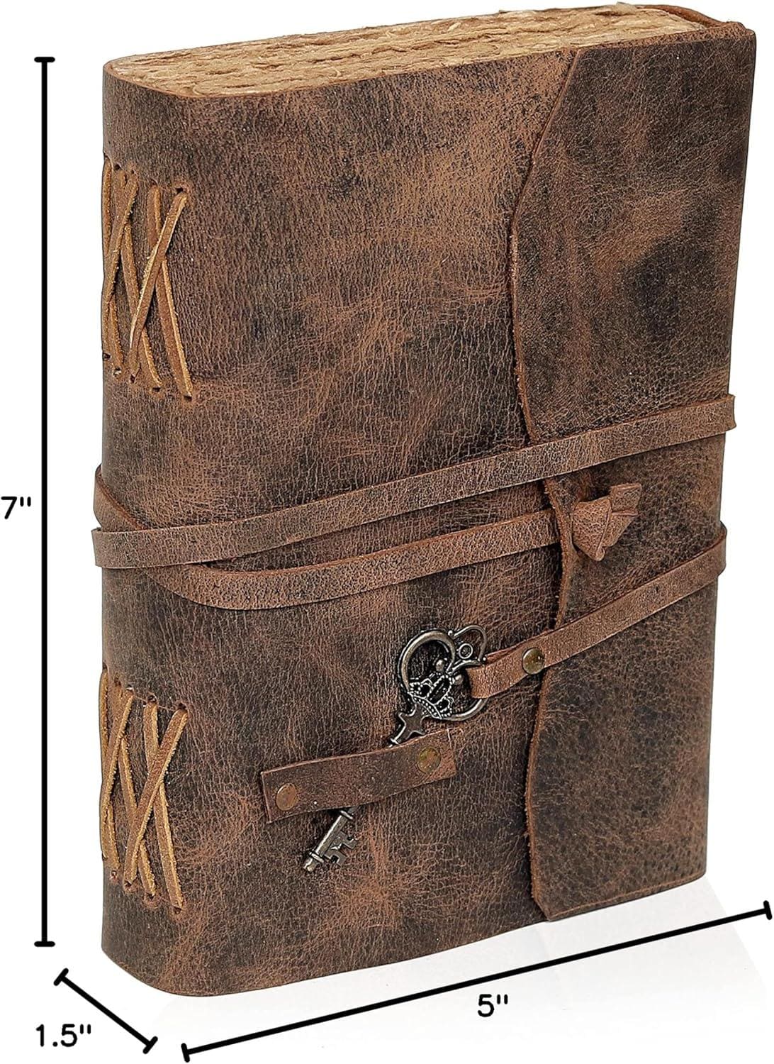 Handmade Leather Journal With Antique Key | Vintage Antique Rustic ...
