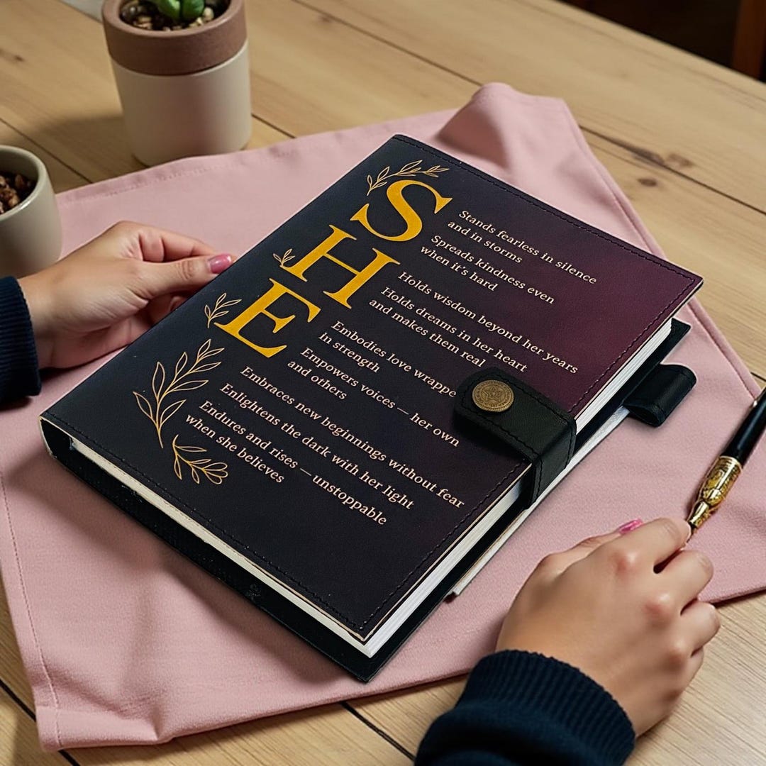 Personalized Leather Journal for Women | Refillable A5 Notebook - Etsy