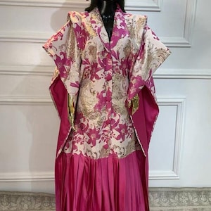 African damask  boubou| danshiki | Kaftan| Rich aunty |Nigerian dress| Party dress| | African Dress/ Rich madam/ Maxi Dress/wedding guest