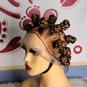 Bantu knots,Braided wig, box braided wig ombre wigs passion twists wig faux locs wig goddess locs wig Senegalese  twists wig lace front wigs