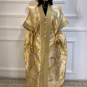 African damask  boubou| danshiki | Kaftan| Rich aunty |Nigerian dress| Party dress| | African Dress/ Rich madam/ Maxi Dress/wedding guest