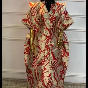 African damask  boubou| danshiki | Kaftan| Rich aunty |Nigerian dress| Party dress| | African Dress/ Rich madam/ Maxi Dress/wedding guest