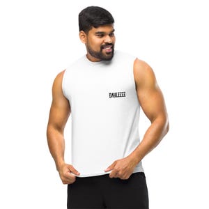 Built in Stillness Muscle Tank – Minimalist Gym & Streetwear Shirt | Unisex Sleeveless DAYLEZZZ Tee