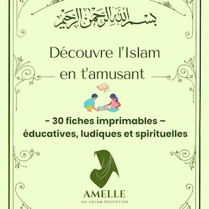 Livret Islamique pour Enfants – Activités PDF à Imprimer – Jeux & Coloriages – Ramadan / Découverte d’Allah