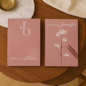 Diario con nombre personalizado, cartas para un ser querido, cuaderno de regalo personalizado • Cuaderno de tapa dura con nombre, recuerdo para pareja, hijo o amigo